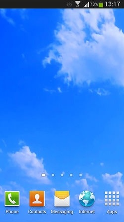 Blue Sky Android Wallpaper Image 3