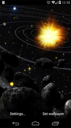 Asteroid Belt Android Wallpaper Image 3