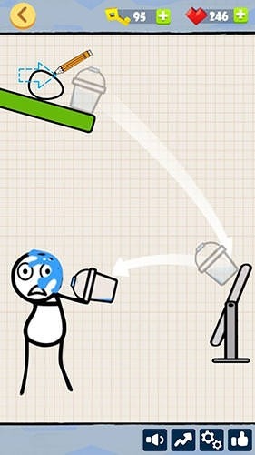 Bad Luck Stickman: Addictive Draw Line Casual Game Android Game Image 2
