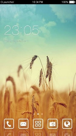 Golden Farm CLauncher Android Theme Image 1