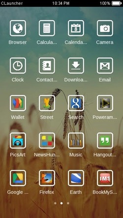 Golden Farm CLauncher Android Theme Image 2