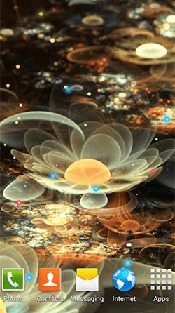 Luminous Flower Android Wallpaper Image 4