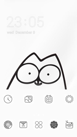 Simon&#039;s Cat CLauncher Android Theme Image 1
