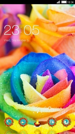 Colorful Rose CLauncher Android Theme Image 1