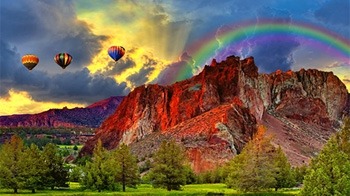 Red Mountain Android Wallpaper Image 1