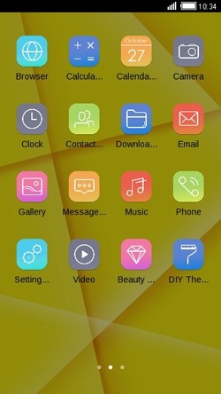 Yellow CLauncher Android Theme Image 2