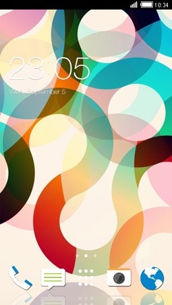 Abstract Circles CLauncher Android Theme Image 1