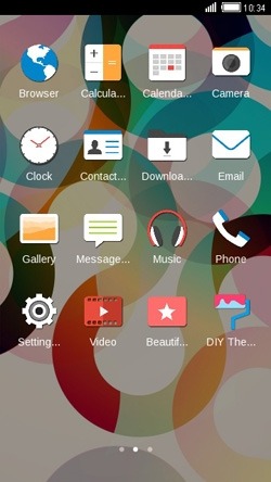 Abstract Circles CLauncher Android Theme Image 2