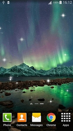 Northern Lights Android Wallpaper Image 1