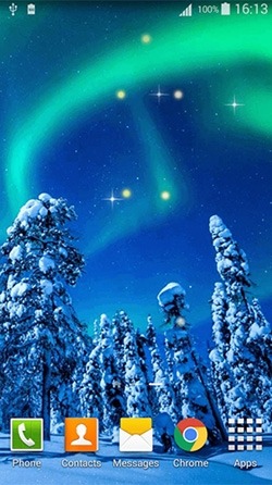 Northern Lights Android Wallpaper Image 2