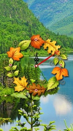 Nature: Clock Android Wallpaper Image 3