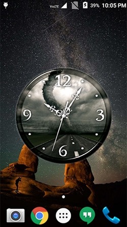 Tornado: Clock Android Wallpaper Image 2