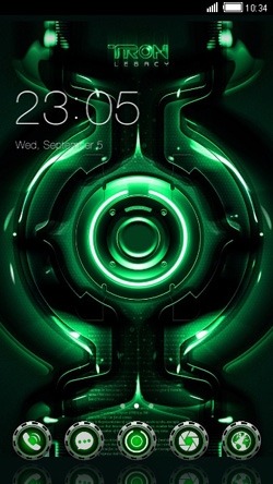 Tron Legacy CLauncher Android Theme Image 1