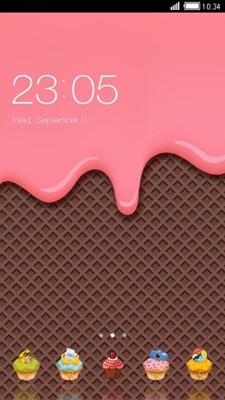 Ice Cream CLauncher Android Theme Image 1