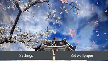 Sakura Garden Android Wallpaper Image 2