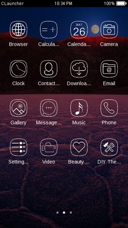 Moonlight CLauncher Android Theme Image 2