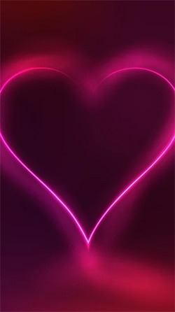 Neon Hearts Android Wallpaper Image 3
