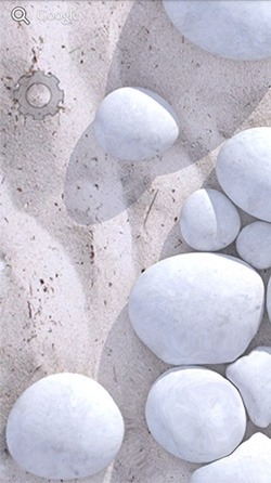 White Pebble Android Wallpaper Image 2
