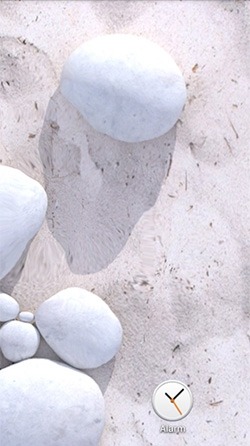 White Pebble Android Wallpaper Image 3