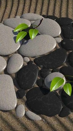 Zen Stones 3D Android Wallpaper Image 2