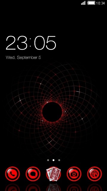 Black Hole CLauncher Android Theme Image 1