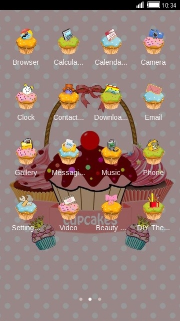 Cupcakes CLauncher Android Theme Image 2
