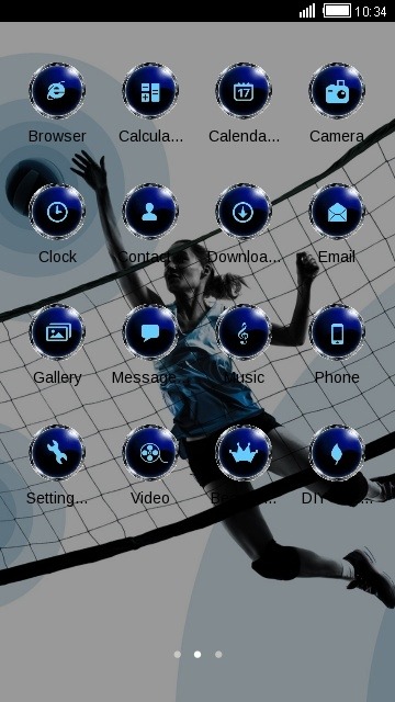 Sports Girl CLauncher Android Theme Image 2