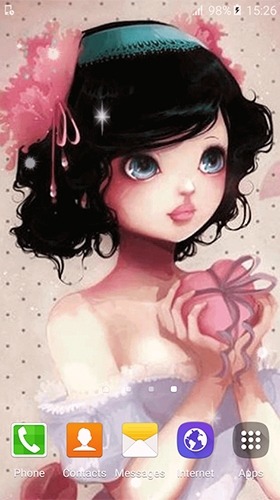Cute Princess Android Wallpaper Image 1