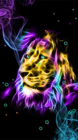 Neon Animals Android Wallpaper Image 2