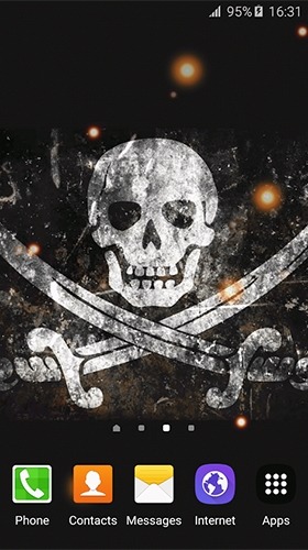 Pirate Flag Android Wallpaper Image 1