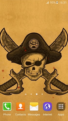 Pirate Flag Android Wallpaper Image 2
