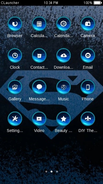 Superman CLauncher Android Theme Image 2