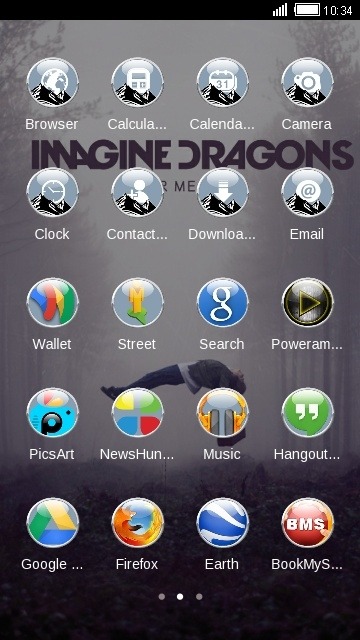 Imagine Dragons CLauncher Android Theme Image 2