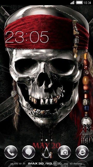 Skull CLauncher Android Theme Image 1