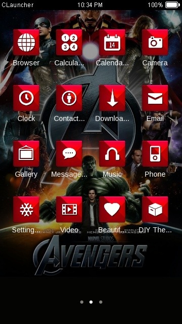 Avengers CLauncher Android Theme Image 2