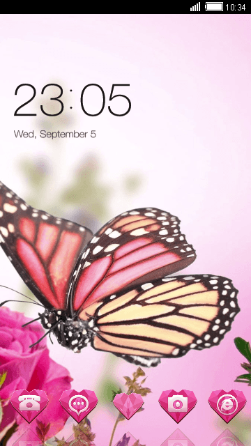 Butterfly CLauncher Android Theme Image 1