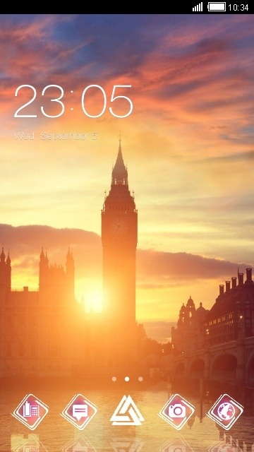 London Big Ben CLauncher Android Theme Image 1