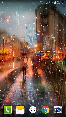 City Rain Android Wallpaper Image 4