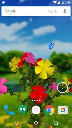 Hibiscus 3D Android Wallpaper Image 2