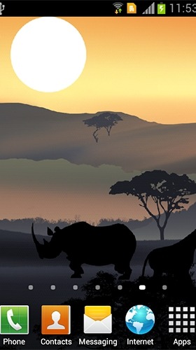 African Sunset Android Wallpaper Image 2
