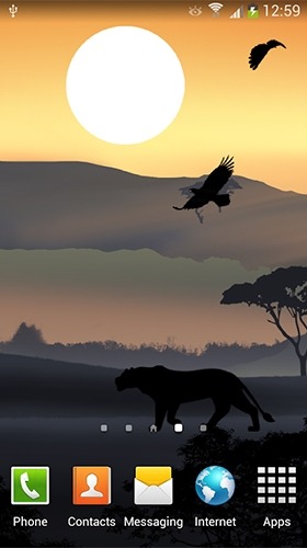 African Sunset Android Wallpaper Image 3