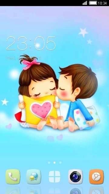 Boy &amp; Girl CLauncher Android Theme Image 1