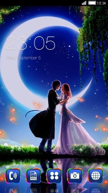 Lovers CLauncher Android Theme Image 1