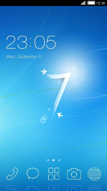 Windows 7 CLauncher Android Theme Image 1