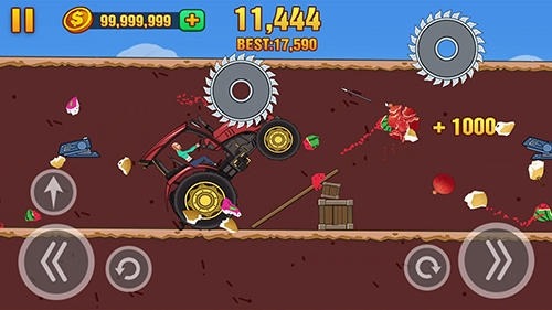 Hill Dismount: Smash The Fruits Android Game Image 2