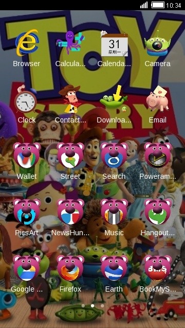 Toy Story CLauncher Android Theme Image 2