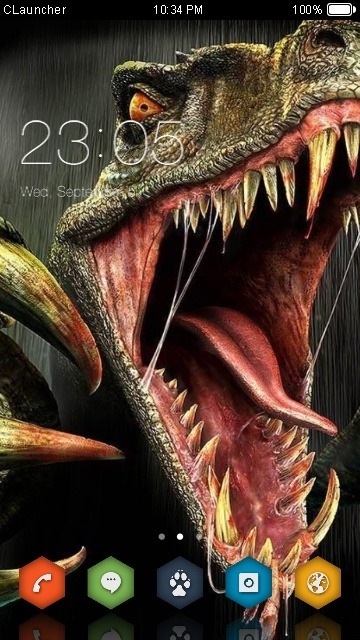 Dinosaur CLauncher Android Theme Image 1