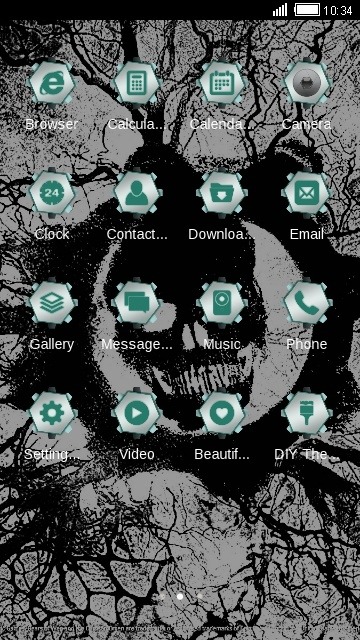 Skull CLauncher Android Theme Image 2