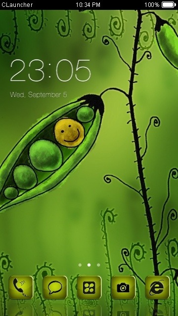 Peas CLauncher Android Theme Image 1