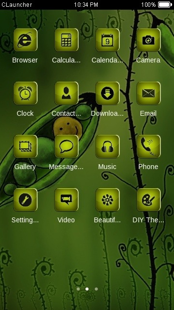 Peas CLauncher Android Theme Image 2